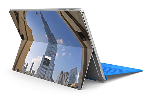 Skins4u Slim Premium Skin Klebeschutzfolie Tablet Schutzfolie Cover für Microsoft Surface Pro 4 5 6 Skins Aufkleber Burj Khalifa von Skins4u