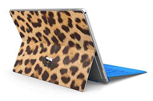 Skins4u Slim Premium Skin Klebeschutzfolie Tablet Schutzfolie Cover für Microsoft Surface Pro 4 5 6 Skins Aufkleber Leopardenfell von Skins4u