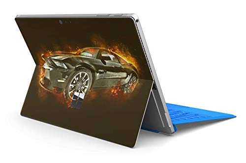 Skins4u Slim Premium Skin Klebeschutzfolie Tablet Schutzfolie Cover für Microsoft Surface Pro 4 5 6 Skins Aufkleber Mustang von Skins4u