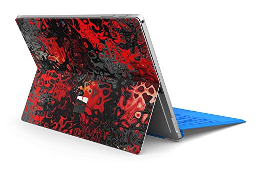 Skins4u Slim Premium Skin Klebeschutzfolie Tablet Schutzfolie Cover für Microsoft Surface Pro 4 5 6 Skins Aufkleber Red Plasma von Skins4u