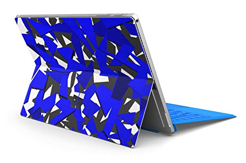 Skins4u Slim Premium Skin Klebeschutzfolie Tablet Schutzfolie Cover für Microsoft Surface Pro 4 5 6 Skins Aufkleber Signal Blue von Skins4u