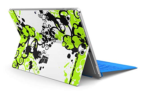 Skins4u Slim Premium Skin Klebeschutzfolie Tablet Schutzfolie Cover für Microsoft Surface Pro 4 5 6 Skins Aufkleber Simple Green von Skins4u