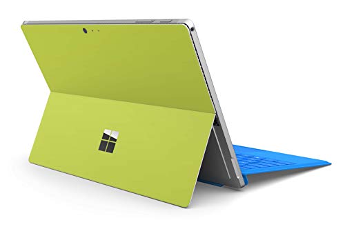 Skins4u Slim Premium Skin Klebeschutzfolie Tablet Schutzfolie Cover für Microsoft Surface Pro 4 5 6 Skins Aufkleber Solid State Lime von Skins4u