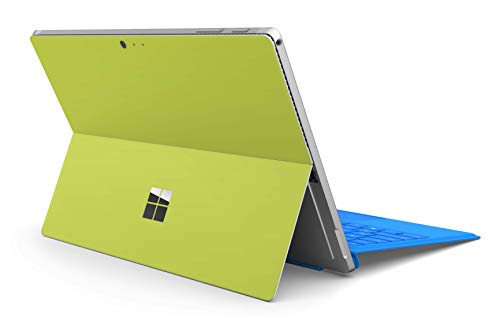 Skins4u Slim Premium Skin Klebeschutzfolie Tablet Schutzfolie Cover für Microsoft Surface Pro 4 5 6 Skins Aufkleber Solid State Lime von Skins4u