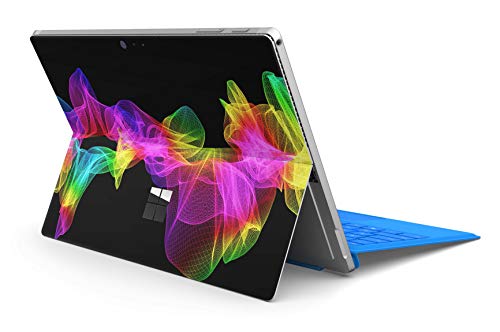 Skins4u Slim Premium Skin Klebeschutzfolie Tablet Schutzfolie Cover für Microsoft Surface Pro 4 5 6 Skins Aufkleber Waving Colors von Skins4u