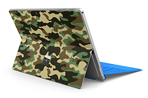 Skins4u Slim Premium Skin Klebeschutzfolie Tablet Schutzfolie Cover für Microsoft Surface Pro 4 5 6 Skins Aufkleber Wood Camo von Skins4u