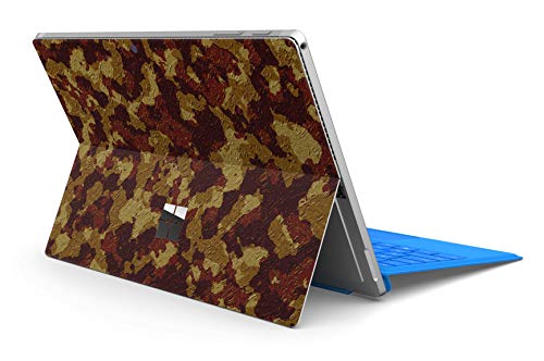 Skins4u Slim Premium Skin Klebeschutzfolie Tablet Schutzfolie Cover für Microsoft Surface Pro 7 Skins Aufkleber Dark red camo von Skins4u