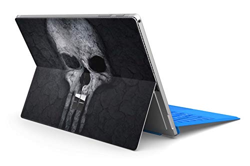 Skins4u Slim Premium Skin Klebeschutzfolie Tablet Schutzfolie Cover für Microsoft Surface Pro 7 Skins Aufkleber Hard Skull von Skins4u