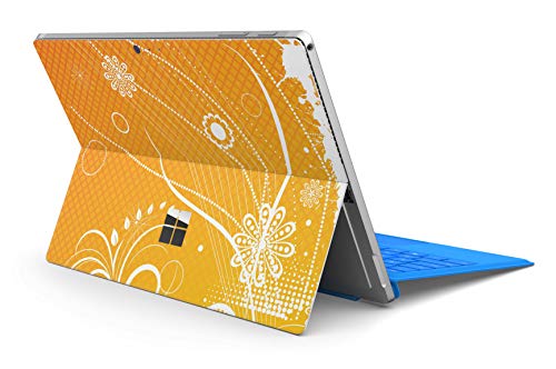 Skins4u Slim Premium Skin Klebeschutzfolie Tablet Schutzfolie Cover für Microsoft Surface Pro 7 Skins Aufkleber Orange Crush von Skins4u