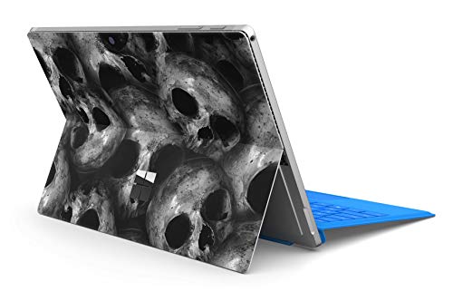 Skins4u Slim Premium Skin Klebeschutzfolie Tablet Schutzfolie Cover für Microsoft Surface Pro 7 Skins Aufkleber Skulls von Skins4u