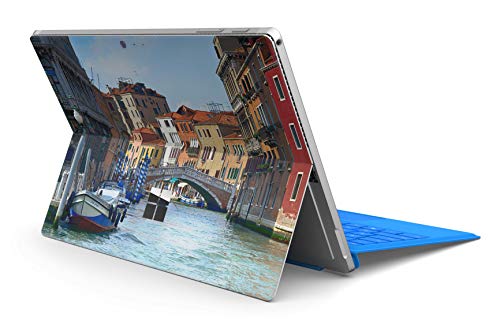 Skins4u Slim Premium Skin Klebeschutzfolie Tablet Schutzfolie Cover für Microsoft Surface Pro 7 Skins Aufkleber Venedig von Skins4u