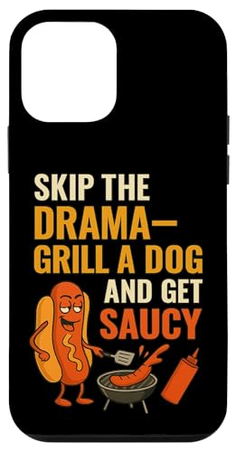 Lustiges Hotdog Grill-Zitat Bekleidung für BBQ Dad Onkel Cousins Hülle für iPhone 12 mini von Skip the Drama Grill Dog Hotdog BBQ Humor apparel