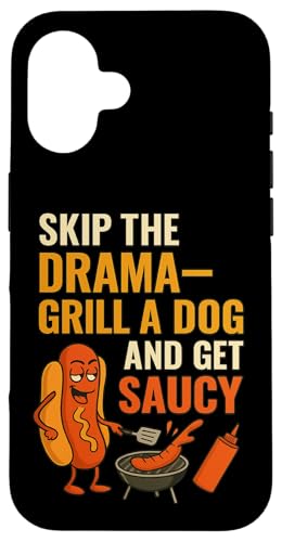 Lustiges Hotdog Grill-Zitat Bekleidung für BBQ Dad Onkel Cousins Hülle für iPhone 16 Lustiges Hotdog Grill-Zitat Bekleidung für BBQ Dad Onkel Cousins Hülle für iPhone 16 von Skip the Drama Grill Dog Hotdog BBQ Humor apparel