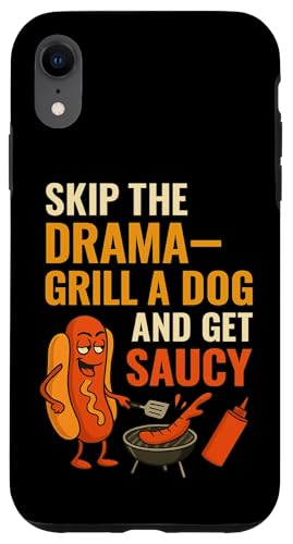Lustiges Hotdog Grill-Zitat Bekleidung für BBQ Dad Onkel Cousins Hülle für iPhone XR Lustiges Hotdog Grill-Zitat Bekleidung für BBQ Dad Onkel Cousins Hülle für iPhone XR von Skip the Drama Grill Dog Hotdog BBQ Humor apparel