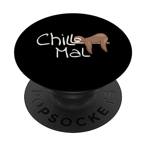 Chill Mal Faultier Lässiges Faules Anti-Stress Schlaf-Tier PopSockets mit austauschbarem PopGrip von SkizzenMonsters Lässige Faultiere