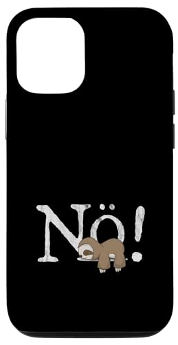 Hülle für iPhone 12/12 Pro Nö Kawaii Faultier Kein Bock Einfach Nein Nope Fun von SkizzenMonsters Lässige Faultiere