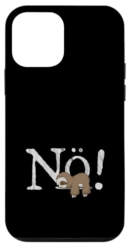 Hülle für iPhone 12 mini Nö Kawaii Faultier Kein Bock Einfach Nein Nope Fun von SkizzenMonsters Lässige Faultiere
