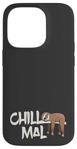 Hülle für iPhone 14 Pro Chill Mal Faultier Cooles Lässiges Faulenzer Faulpelz von SkizzenMonsters Lässige Faultiere