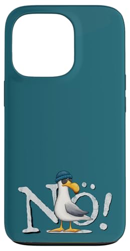 Hülle für iPhone 13 Pro Nö Kein Bock Nichtstun Nordsee Ostsee schlechte Laune Möwe von Skizzenmonster Maritime Meer Kunst