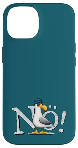 Hülle für iPhone 14 Nö Kein Bock Nichtstun Nordsee Ostsee schlechte Laune Möwe von Skizzenmonster Maritime Meer Kunst