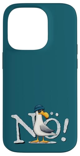 Hülle für iPhone 14 Pro Nö Kein Bock Nichtstun Nordsee Ostsee schlechte Laune Möwe von Skizzenmonster Maritime Meer Kunst