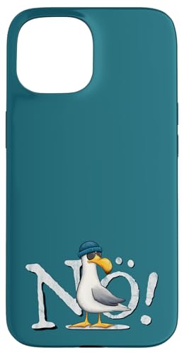 Hülle für iPhone 15 Nö Kein Bock Nichtstun Nordsee Ostsee schlechte Laune Möwe von Skizzenmonster Maritime Meer Kunst