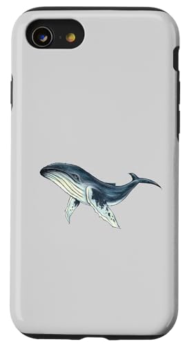 Hülle für iPhone SE (2020) / 7 / 8 Buckelwal Tiefsee Meeresbewohner Ozean-Riese Wal von Skizzenmonster Maritime Meer Kunst