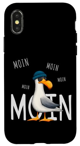 Hülle für iPhone X/XS Moin Moin Lässige Hipster Möwe mit Sonnenbrille Hülle für iPhone X/XS Moin Moin Lässige Hipster Möwe mit Sonnenbrille von Skizzenmonster Maritime Meer Kunst