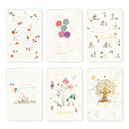 PremiumLine Geburtstagskarten, 6 Stück mit Umschlag | nachhaltiges Papier, Blanko | Naturkarton Klappkarte mit Briefumschlag | Glückwunschkarten zum Geburtstag | 11,5 x 17 cm PremiumLine Geburtstagskarten, 6 Stück mit Umschlag | nachhaltiges Papier, Blanko | Naturkarton Klappkarte mit Briefumschlag | Glückwunschkarten zum Geburtstag | 11,5 x 17 cm von Skorpion