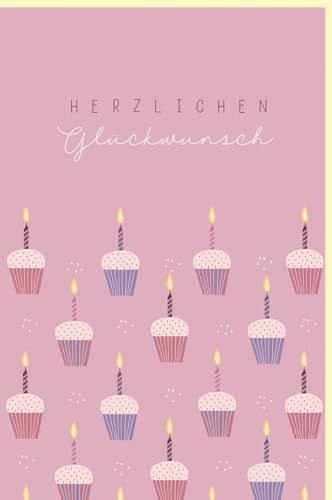 Skorpion Glückwunschkarte Geburtstag rosa Motiv kleine Kuchen - mit Umschlag von Skorpion