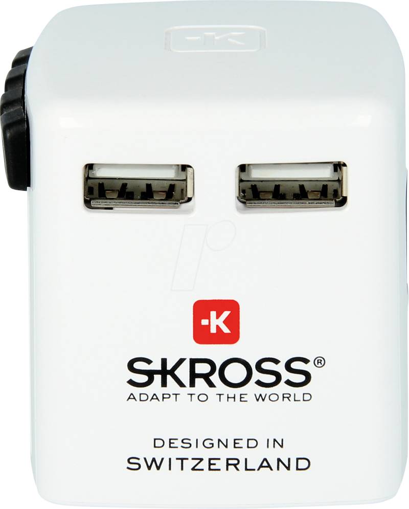 SKROSS 1302330 - SKROSS World USB Charger, 2x USB-A von Skross