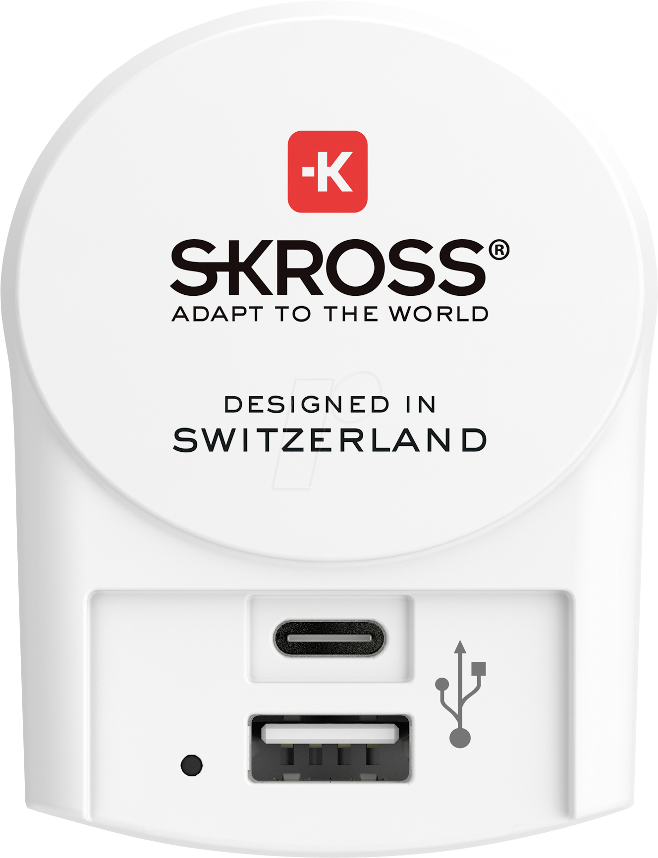 SKROSS 1302423 - SKROSS Euro USB Charger - 1x USB-C / 1x  USB-A von Skross