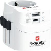 SKROSS Pro Light USB (AC) USB-C Reiseadapter 1302462 von Skross