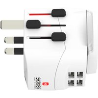 SKROSS Pro Light USB 4xA World Reiseadapter 1302471 von Skross