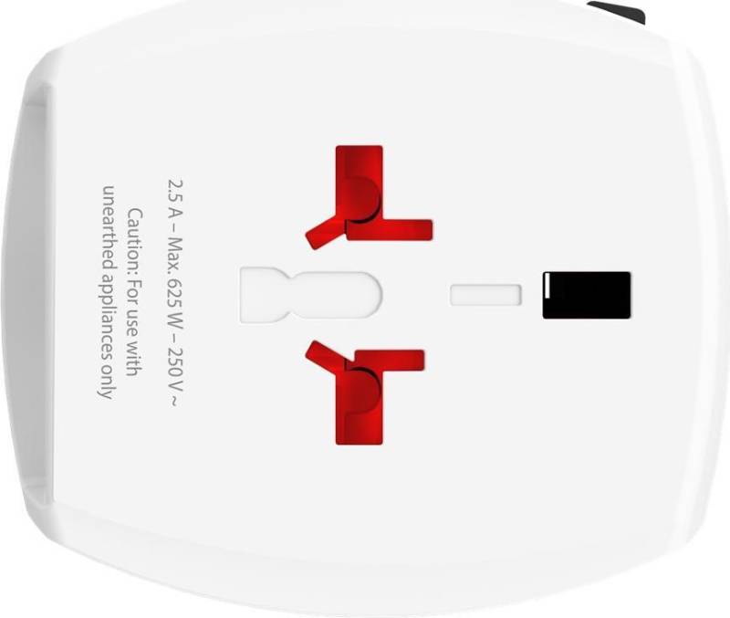 SKROSS Reisestecker MUV USB (A/C), Weiß (00192226) von Skross
