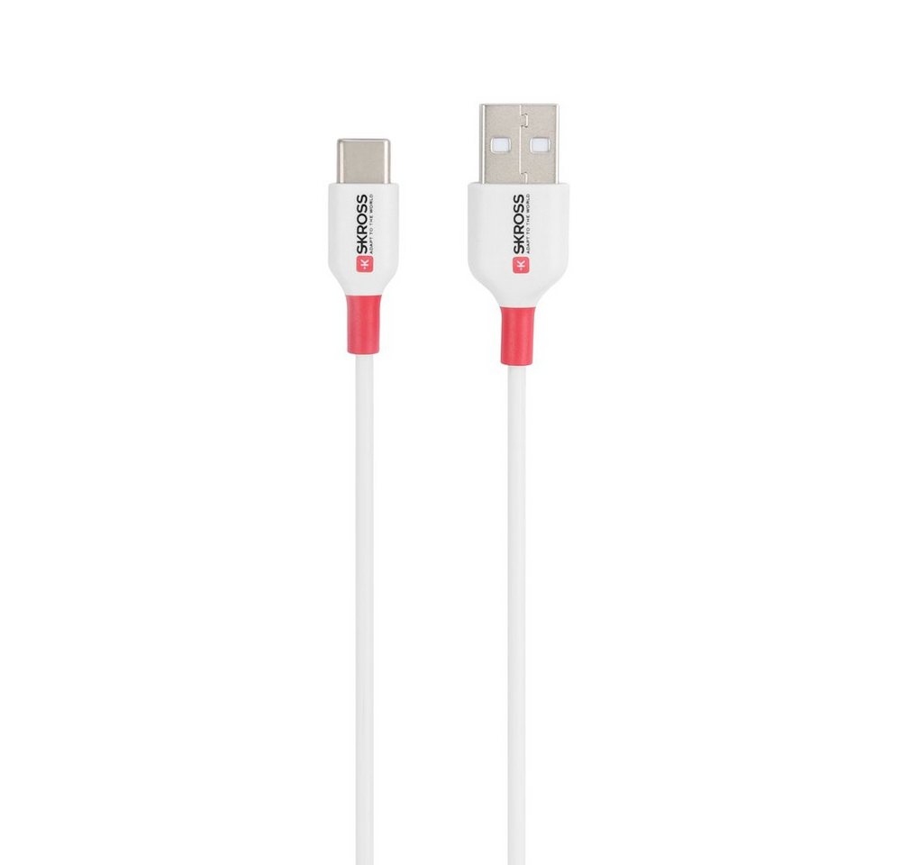 SKROSS Skross USB-Kabel USB 2.0 USB-A Stecker, USB-C® Stecker 1.20 m Weiß Run USB-Kabel, (120.00 cm) von Skross