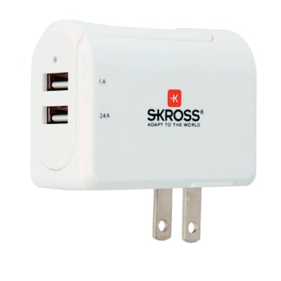 SKROSS US USB Charger 2x Typ A (3,4A) Reiseadapter 2800110 von Skross