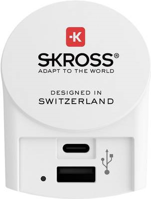 SKROSS Wall USB Charger 1x Type C / 1x Type A Euro USB Charger - 1x Type C / 1x Type A (1302423) von Skross