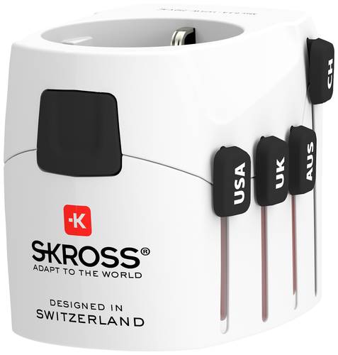 Skross 1.302539 Reiseadapter Pro World & USB von Skross