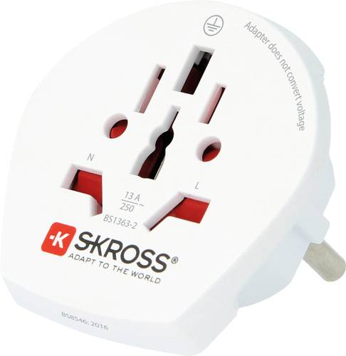 Skross 1.500211-E Reiseadapter CA W to EU von Skross