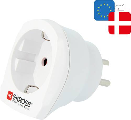 Skross 1.500232-E Reiseadapter CA EU to DEN von Skross
