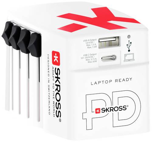 Skross 1302333 Reiseladegerät World AC65PD Skross 1302333 Reiseladegerät World AC65PD von Skross