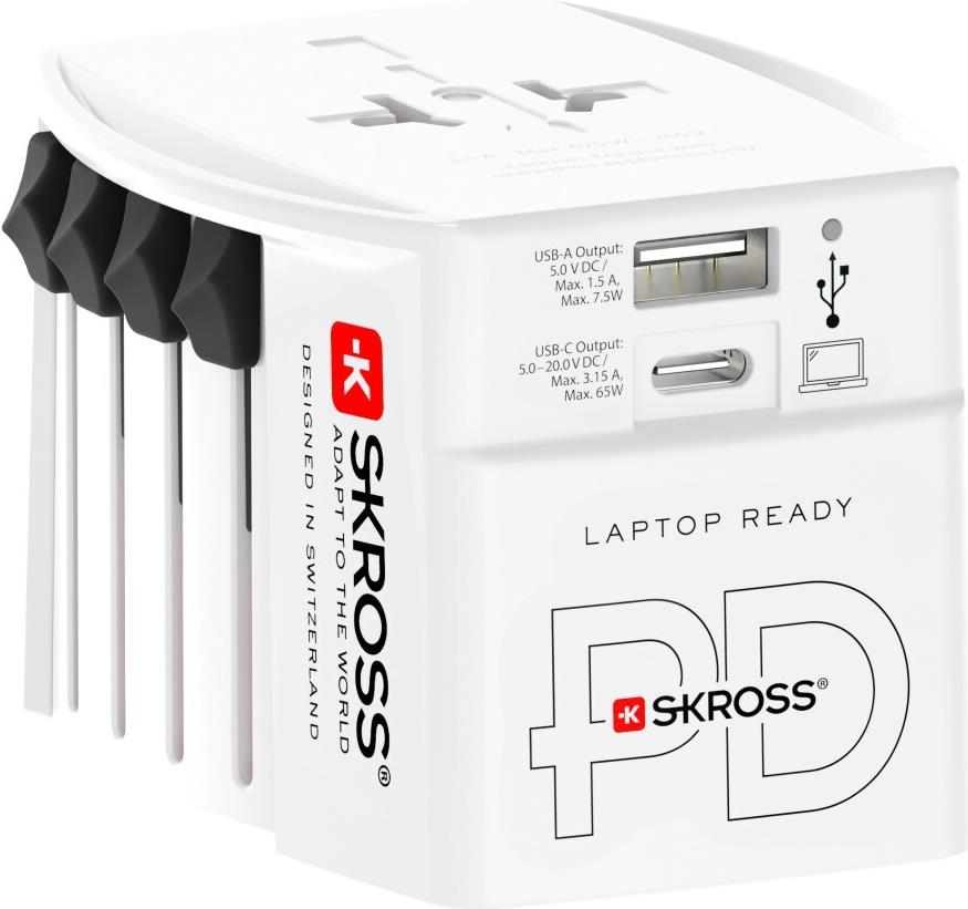 Skross 1302976 Reiseadapter MUV AC65PD (1302976) von Skross