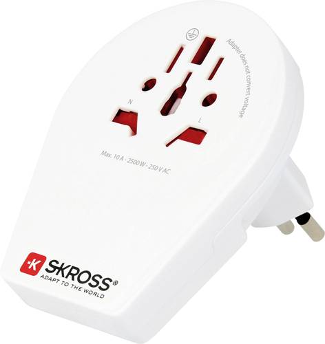 Skross 1500271 Reiseadapter Country Adapter World to Siss+Italy+Brazil von Skross