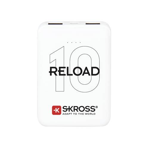 Skross Reload 10 Powerbank 10000 mAh Li-Ion Weiß Statusanzeige von Skross
