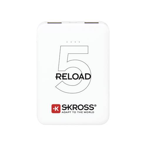 Skross Reload 5 Powerbank 5000 mAh Li-Ion Weiß Statusanzeige von Skross