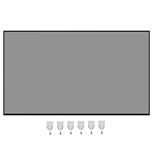 Skrskr Beamer Leinwand 16:9 HD Faltbarer Bildschirm Projektor Lichtschutz Vorhang Aus Metall Für Tragbare Anti Falten Projektionsfil-me, 60-130 Zol von Skrskr
