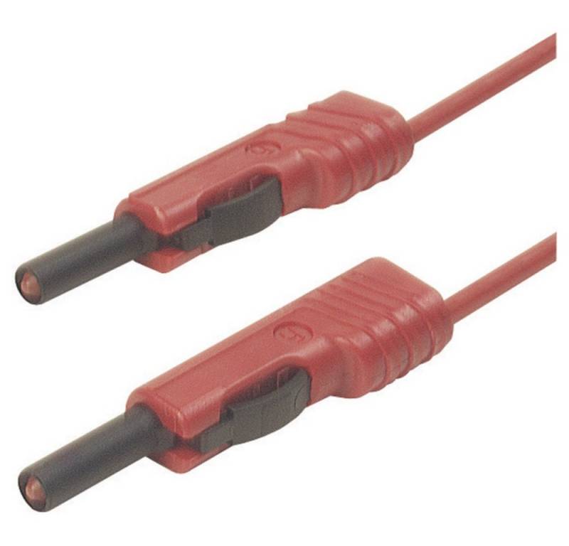 SKS Hirschmann Kabelzubehör SKS Hirschmann MLB 50/1 V rt Messleitung [Lamellenstecker 4 mm - Lamel, (MLB 50/1 V rt) von Sks Hirschmann