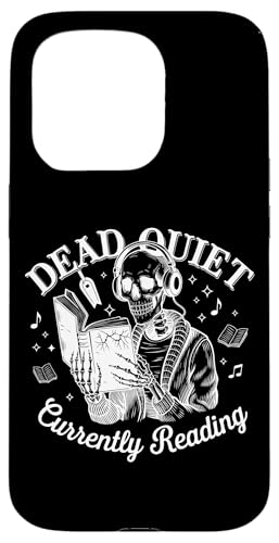 Dead Quiet Kopfhörer mit Totenkopf-Design Hülle für iPhone 15 Pro Dead Quiet Kopfhörer mit Totenkopf-Design Hülle für iPhone 15 Pro von Skull Reading Book Dead Quiet Currently