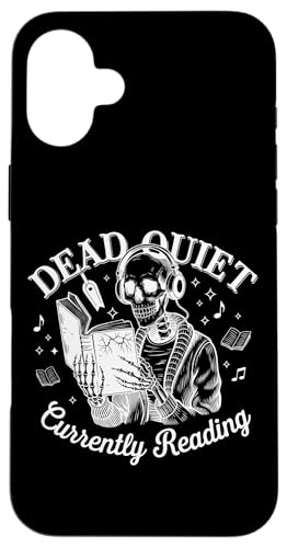 Dead Quiet Kopfhörer mit Totenkopf-Design Hülle für iPhone 16 Plus Dead Quiet Kopfhörer mit Totenkopf-Design Hülle für iPhone 16 Plus von Skull Reading Book Dead Quiet Currently
